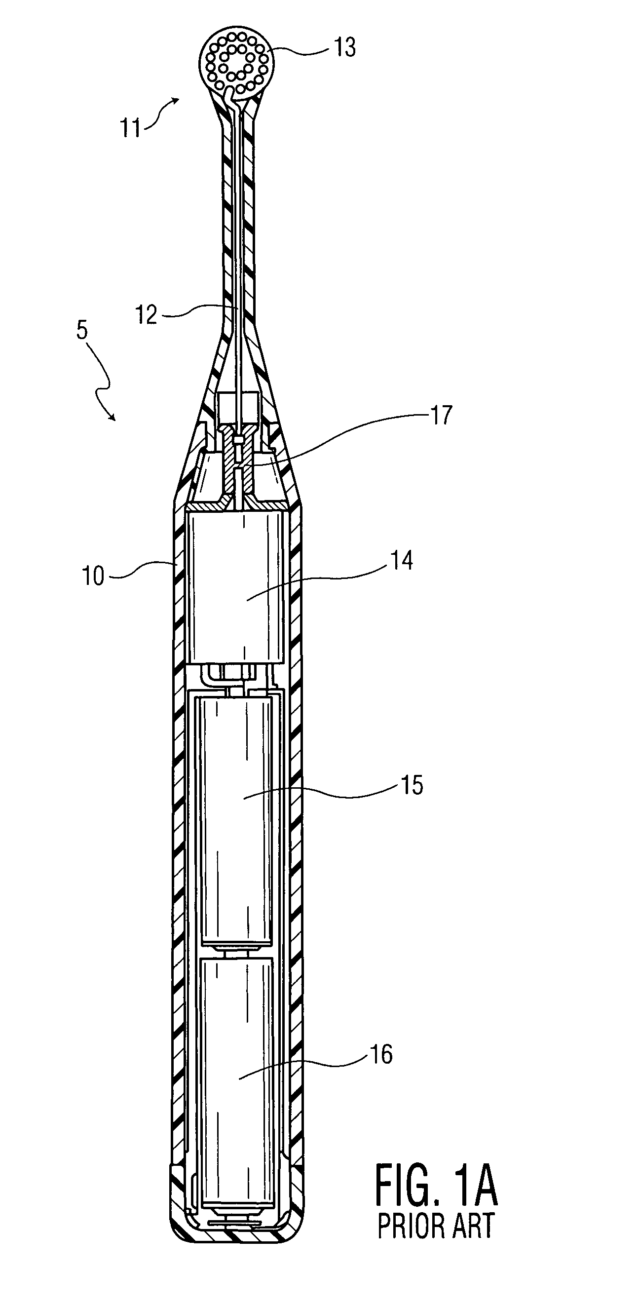 Power toothbrush with unique handle