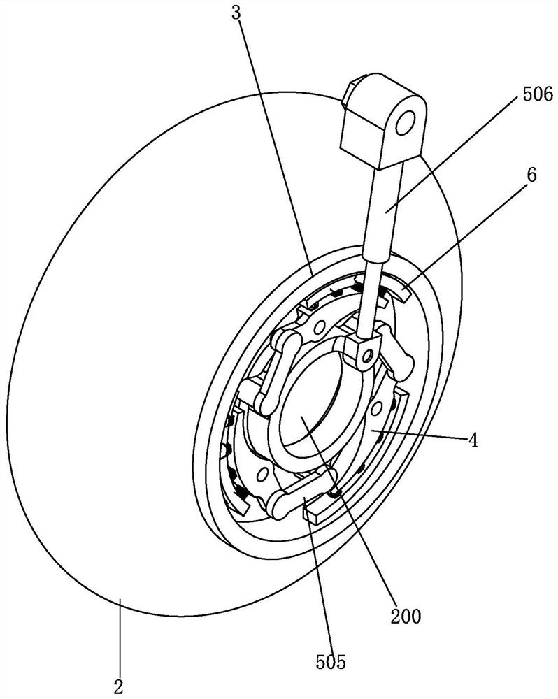 Mute trundle with a brake structure