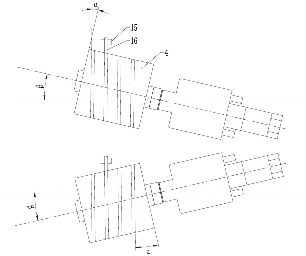 Winding machine of three-freedom-degree linkage winding spindle shaft