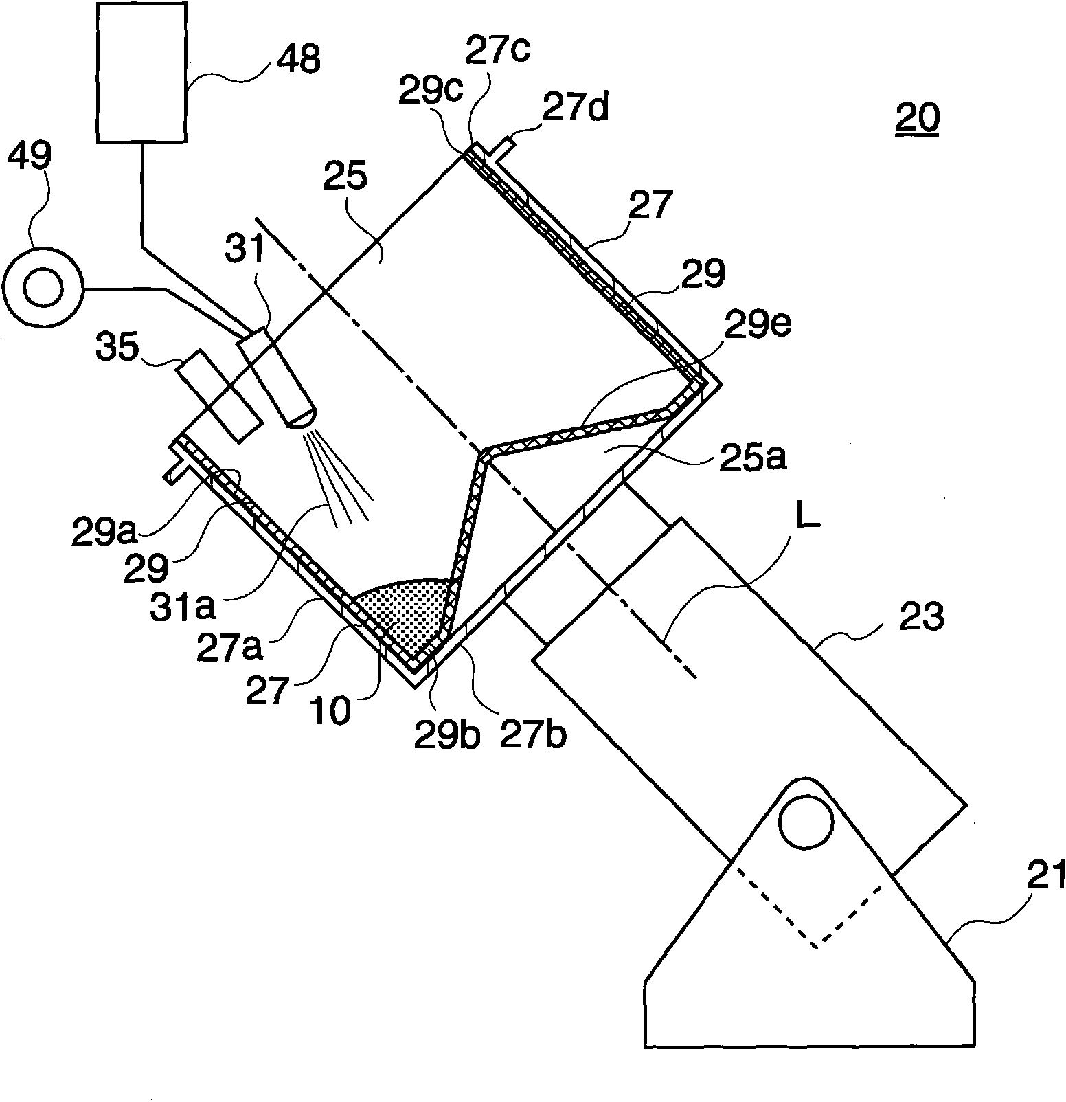 Roller coating device and roller coating method