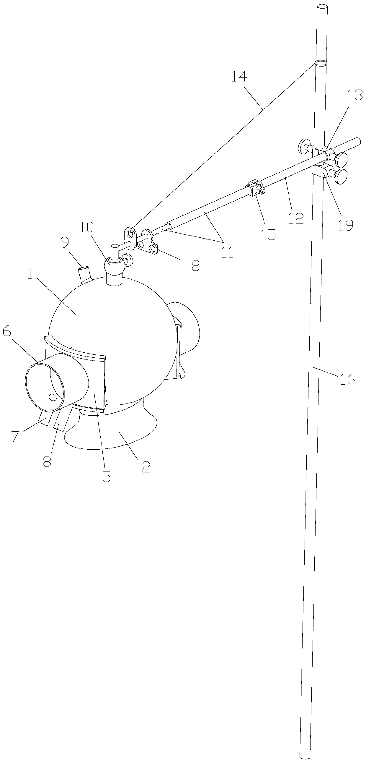 Oral cavity treatment protection operation cabin device