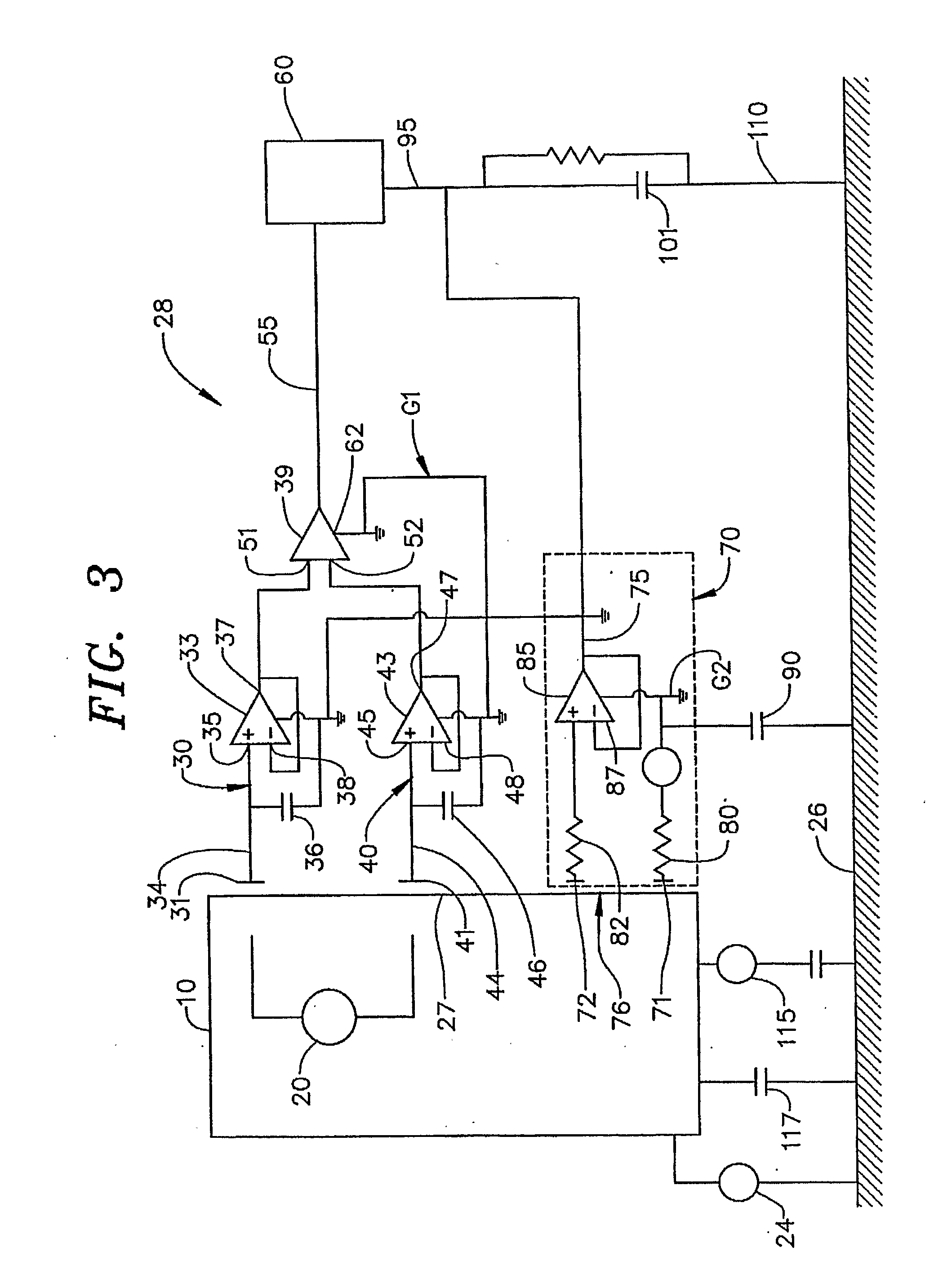 Sensor system for measuring an electric potential signal of an object