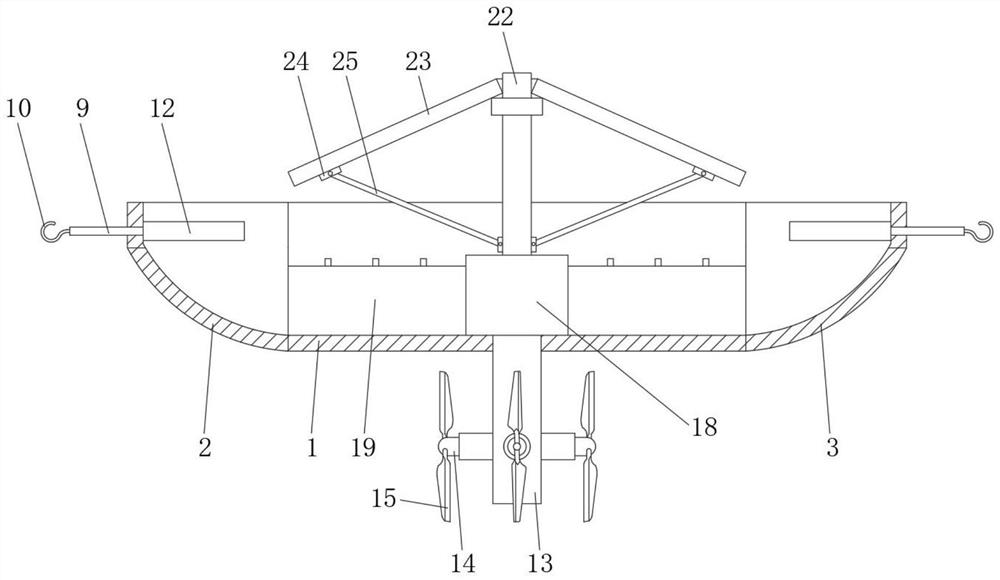 Hybrid energy type power generation ship