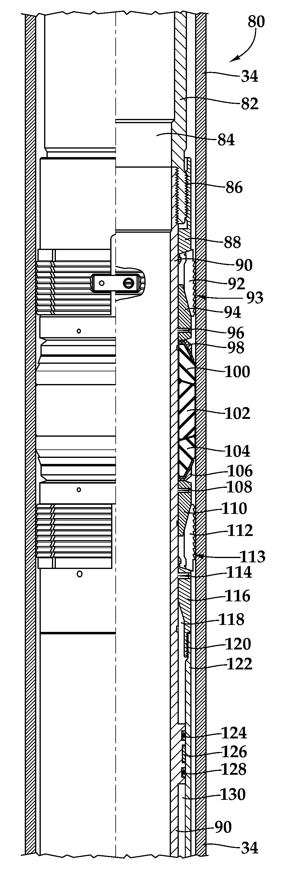 Interventionless set packer and setting method for same