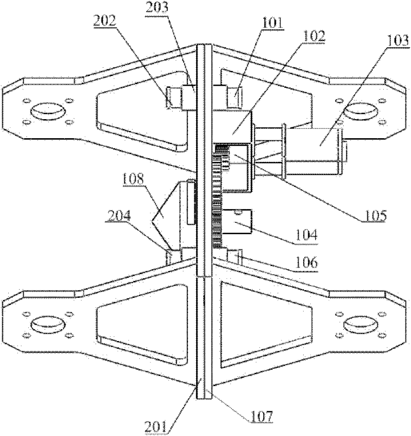 Butting mechanism between every two unit modules of modular self-reconfigurable robot and butting method