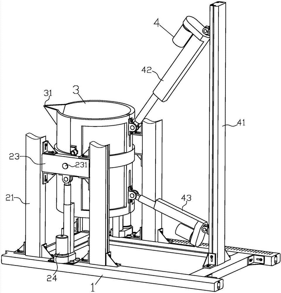 Gravity casting simulation test stand