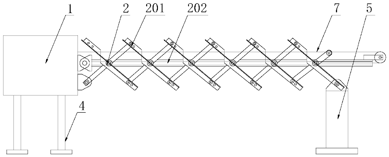 A retractable mechanism for measuring large displacement of landslides