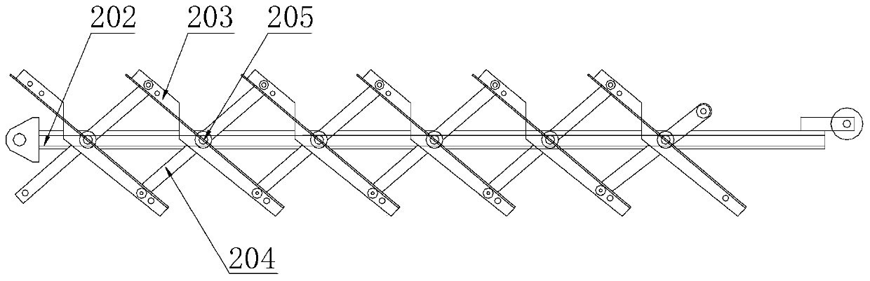 A retractable mechanism for measuring large displacement of landslides