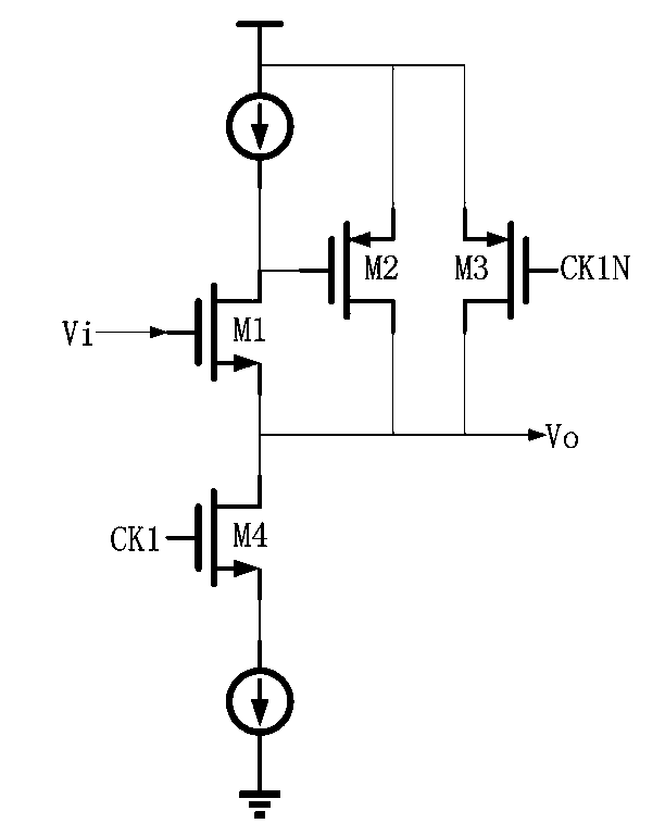 Broadband sampling holding circuit used for successive approximation type analog-to-digital converter front-end