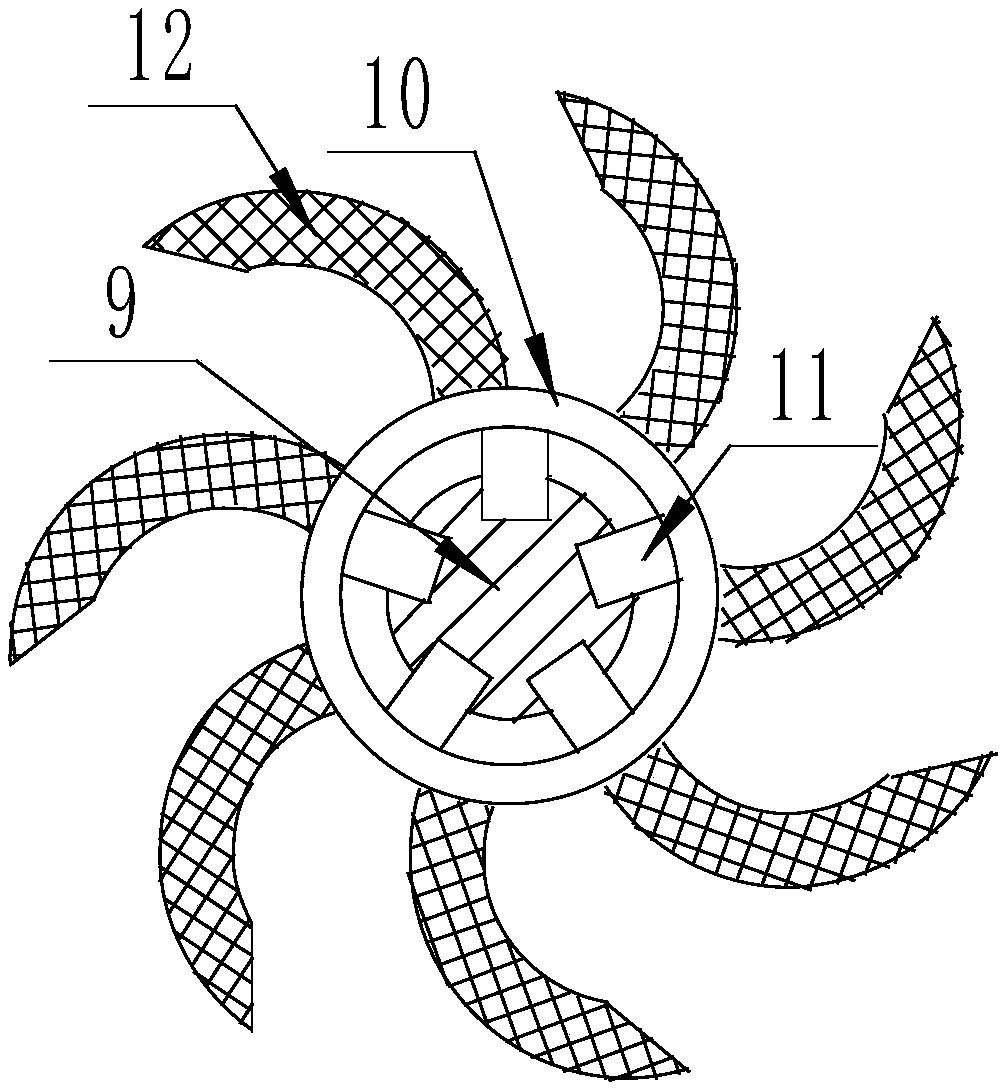 Water tank salvage apparatus for sewage treatment