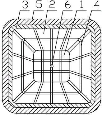 Novel environment-friendly modified plastic circulation mold shell and construction method thereof