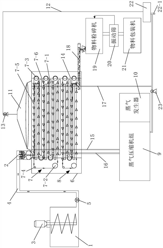 Well drilling waste mud recycling and reusing low-temperature treatment system