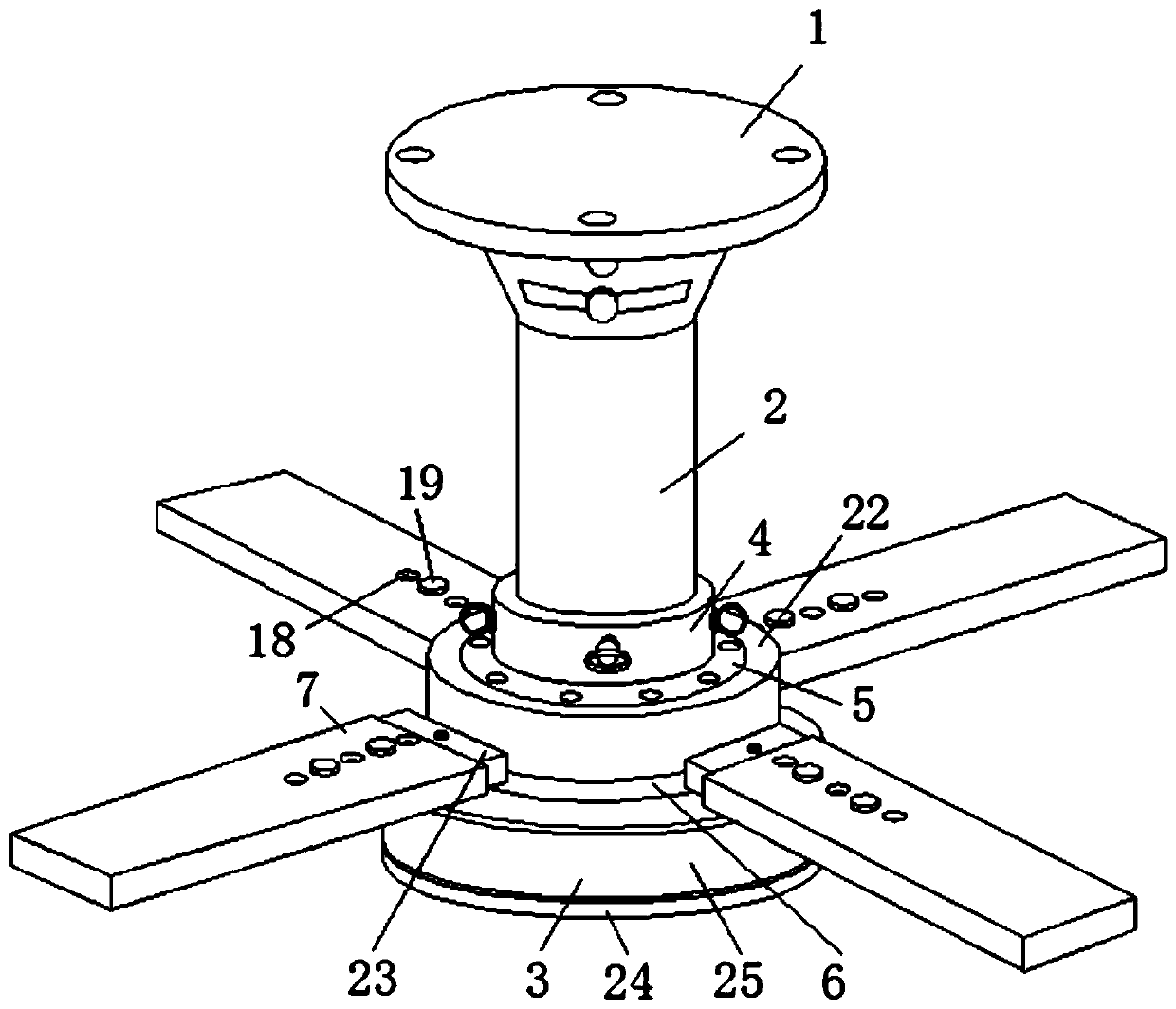 Permanent magnet synchronization axial magnetic field motor driven industrial fan