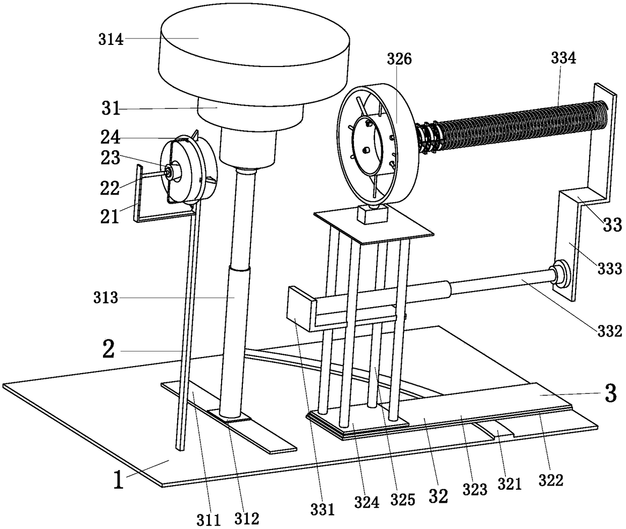 Steel pipe bending machine