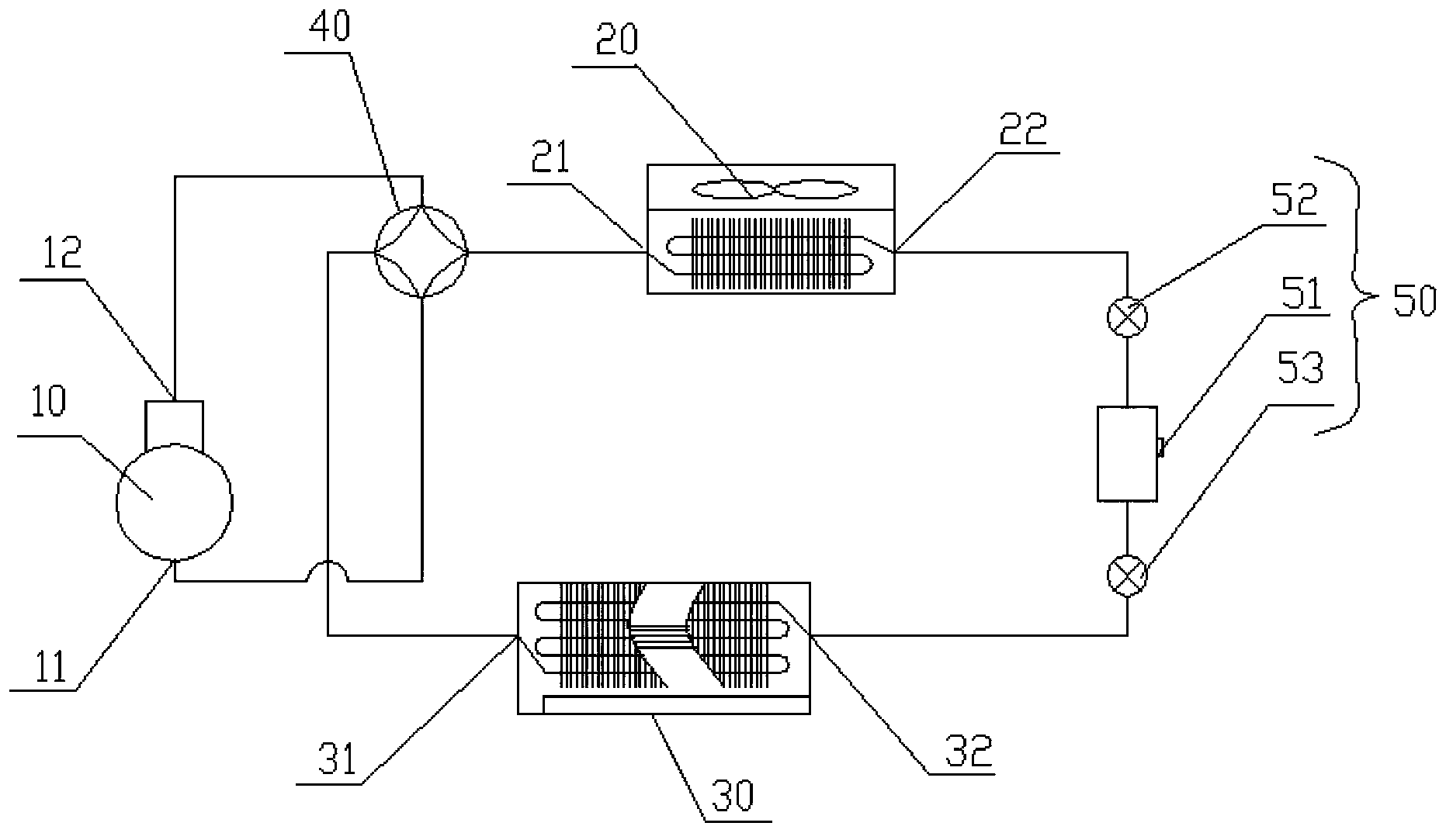 Air-conditioning system and method for adjusting refrigerant filling amount and refrigerant circulating volume