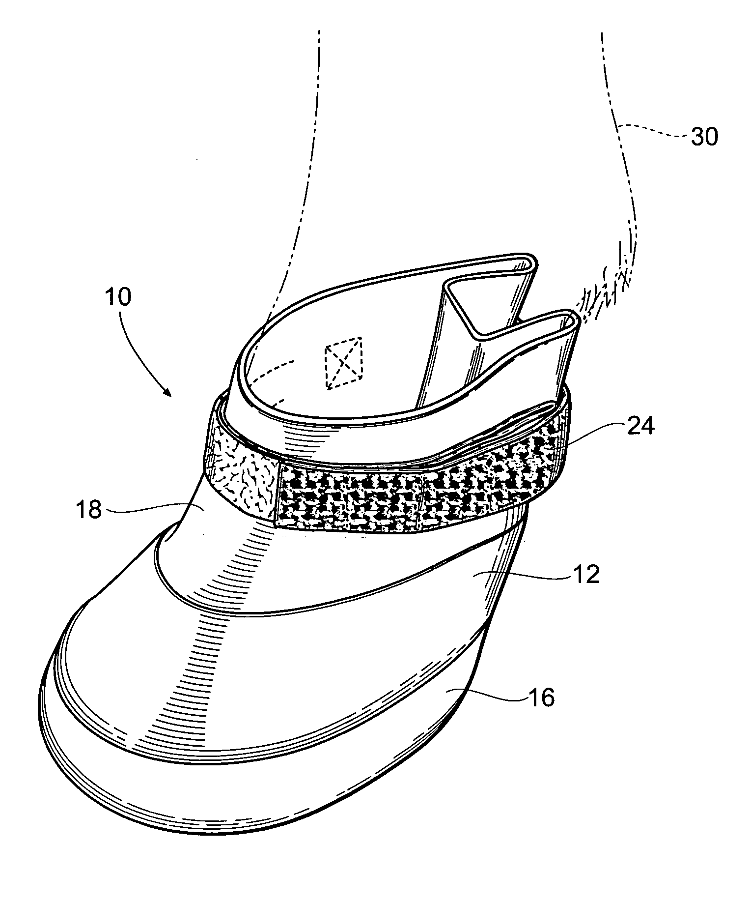 Hoof treatment device having a dual-density pad and method