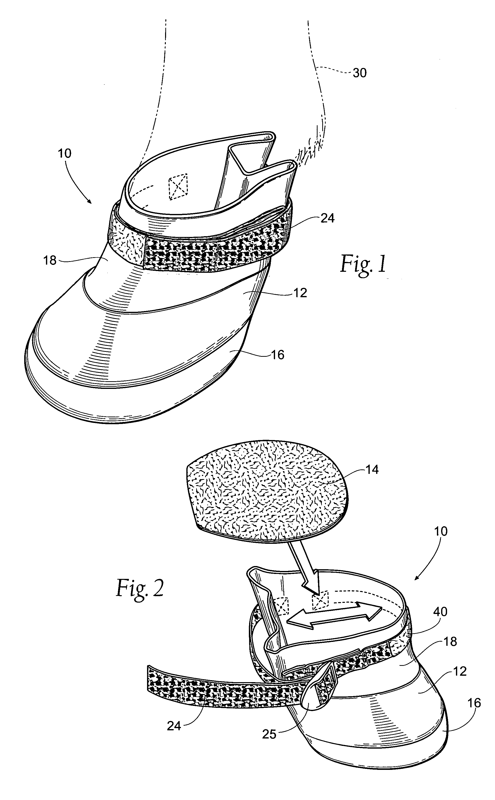 Hoof treatment device having a dual-density pad and method