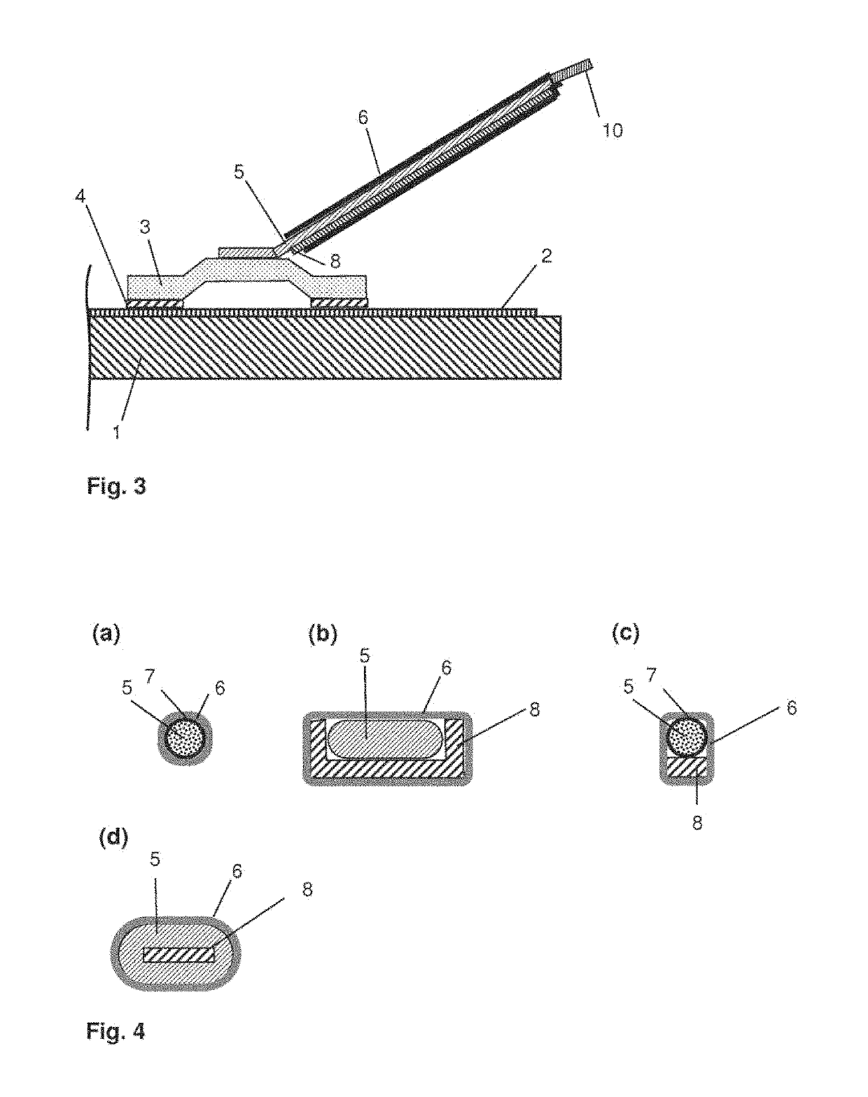 Pane having an electrical connection element and a flexible connection cable