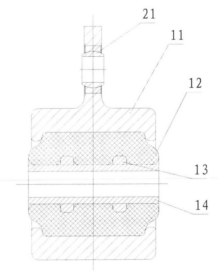 Vibration-damping device for auxiliary engines of military aircrafts