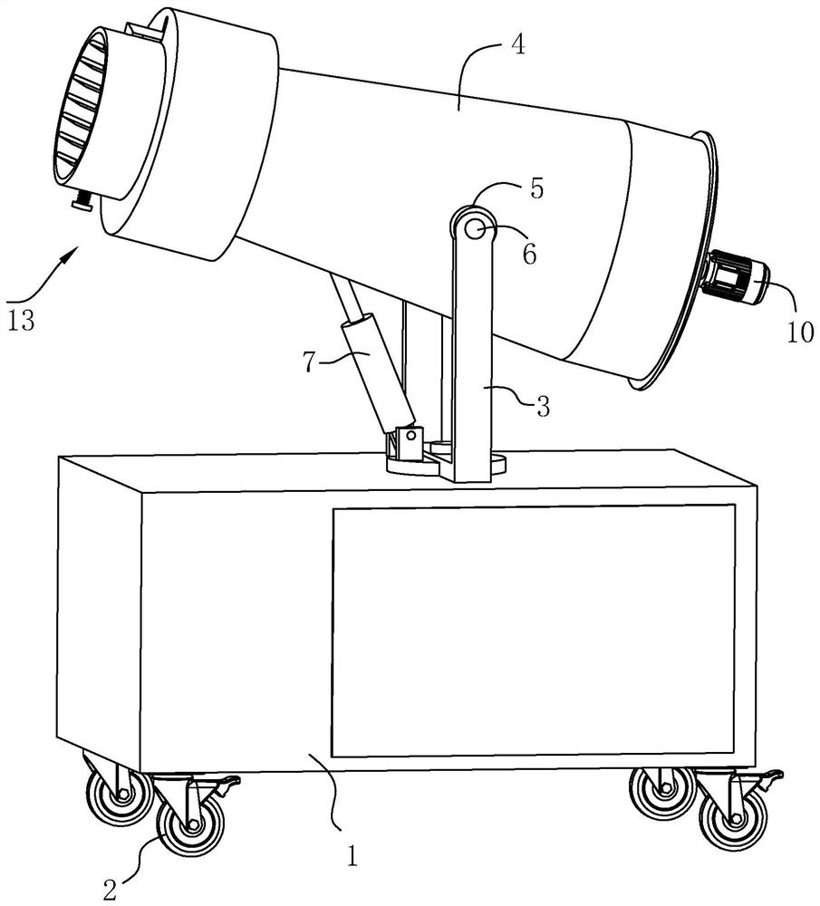 Dust falling system for cast-in-place integral reinforced concrete construction