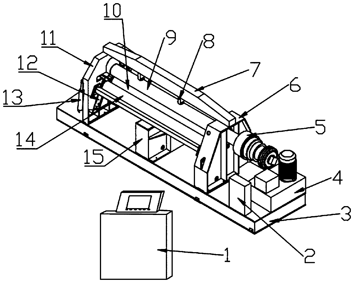 Numerical-control flexible roll bending machine for three-dimensional variable-curvature sheet metal parts