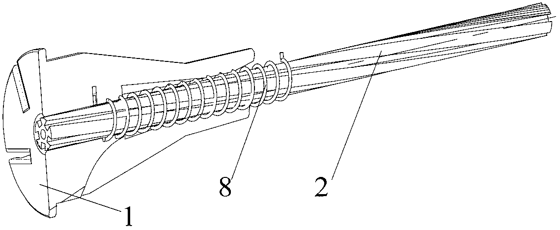 Skeleton optical-fiber ribbon production system and cabling device thereof