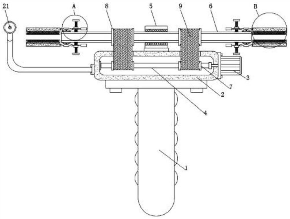 Handheld iron wire rust removal equipment and using method