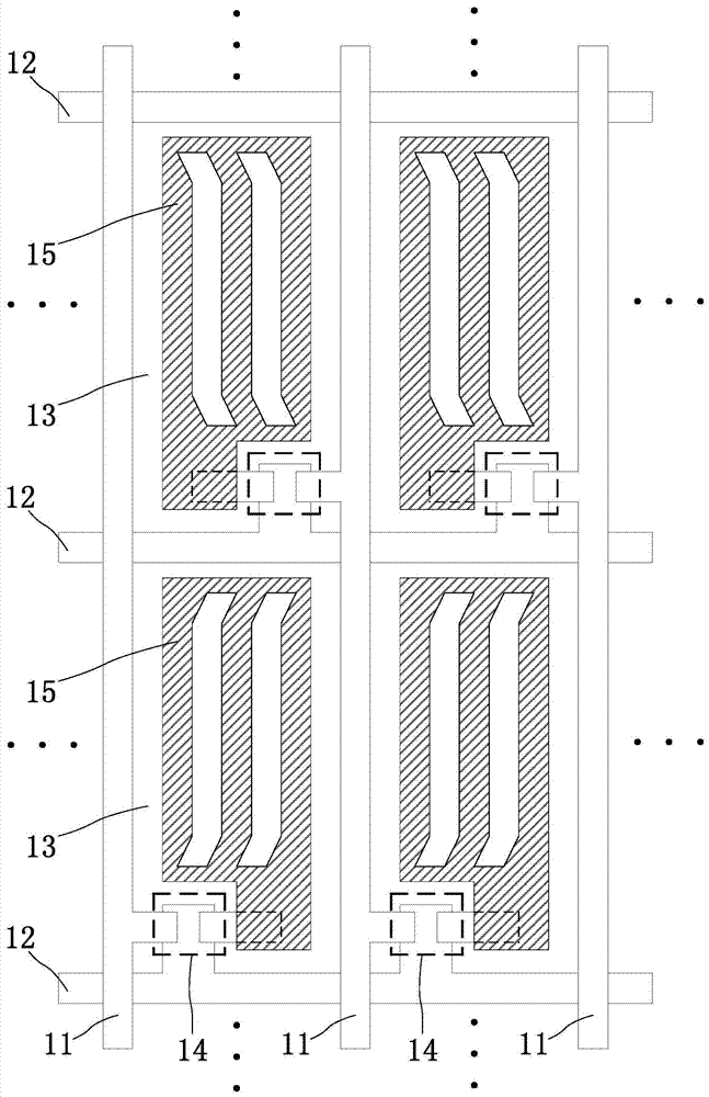 Pixel structure, array substrate, display panel, display device and driving method thereof