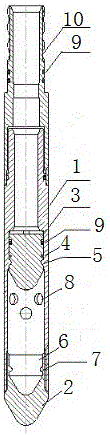 Blocking device for drainage gas recovery of horizontal well velocity string