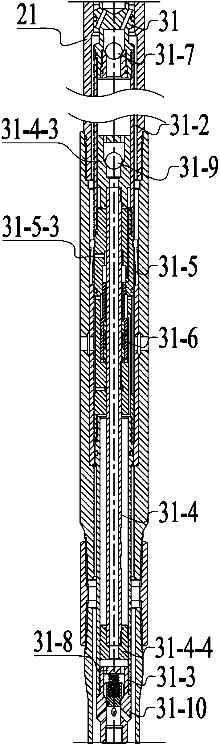 Hydraulic piston pump, downhole pump unit and downhole drainage testing system