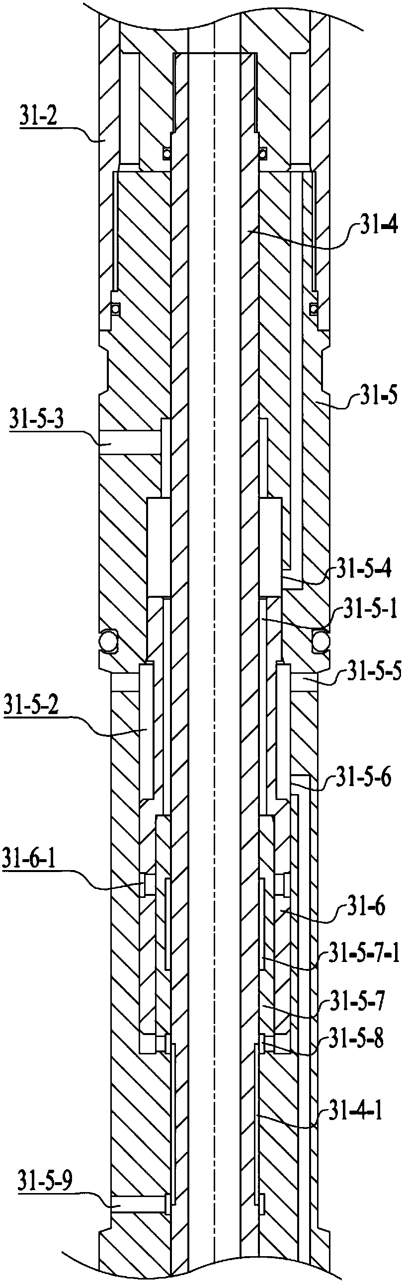 Hydraulic piston pump, downhole pump unit and downhole drainage testing system