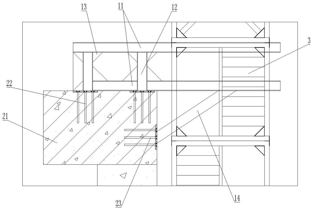 Upper and lower well channel for constructing ultra-deep vertical shaft by reverse construction method and construction method thereof