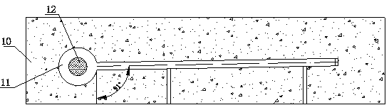 Active ground source-air source snow and ice melting device and construction process thereof