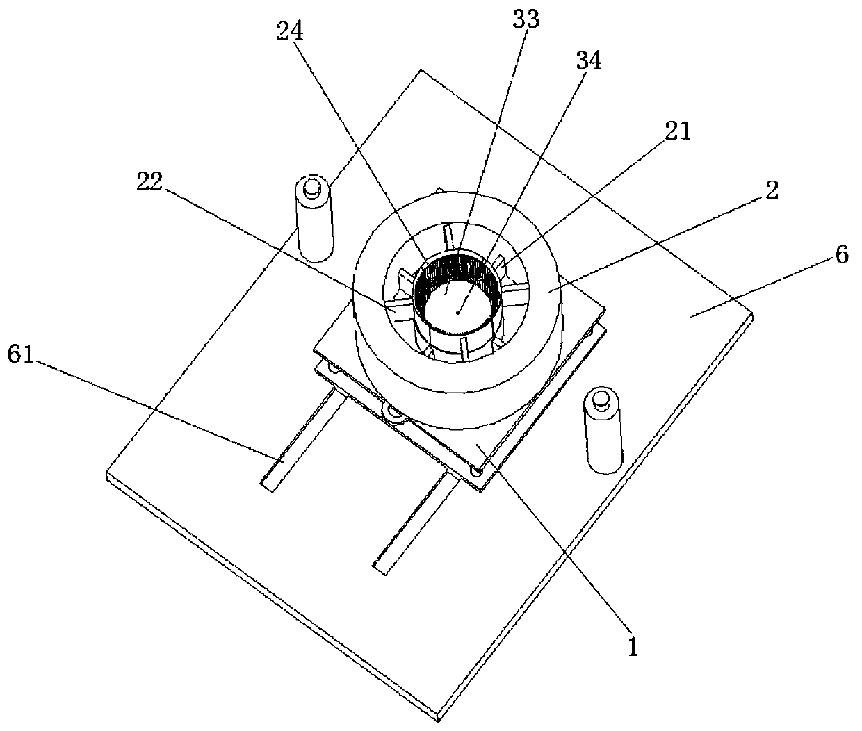 Precision processing device of formed electric motor alloy shell