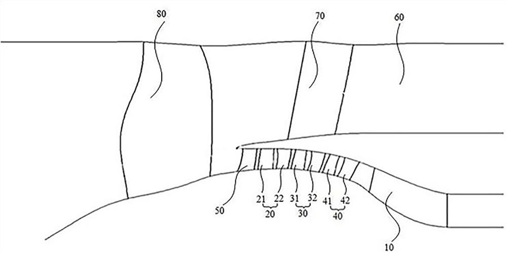 Supercharging stage device and turbofan engine