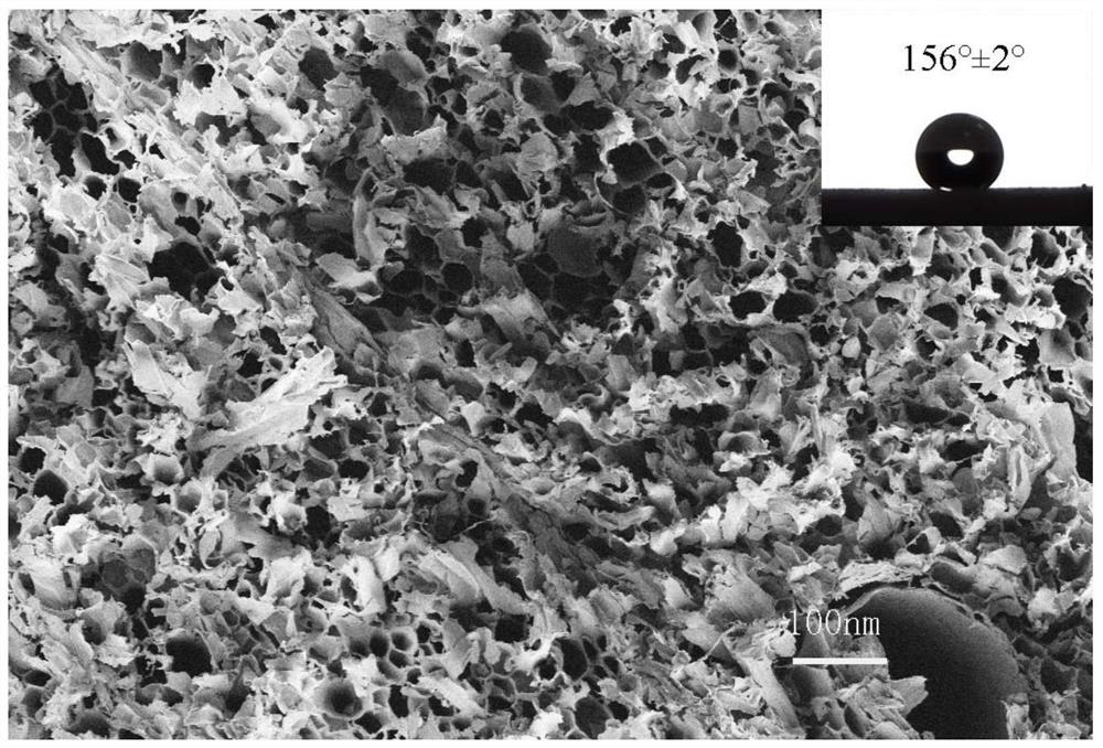 High-flux super-hydrophobic wood as well as preparation method and application thereof