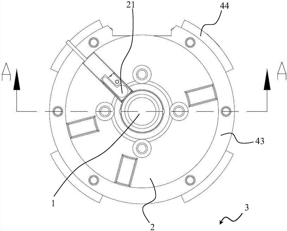 Pressing and floating device for liner bushing