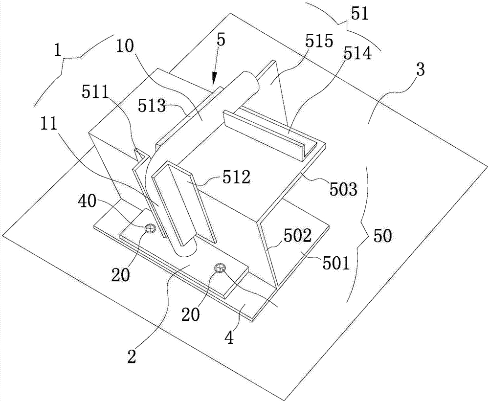 A positioning tool for welding and forming a right angle elbow type connecting seat