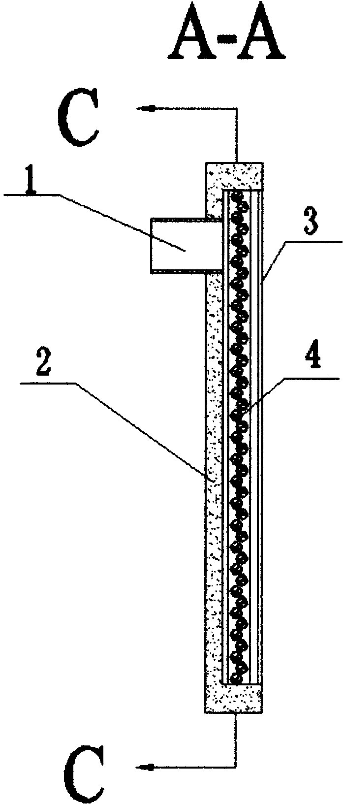 Solar heat storage heating device