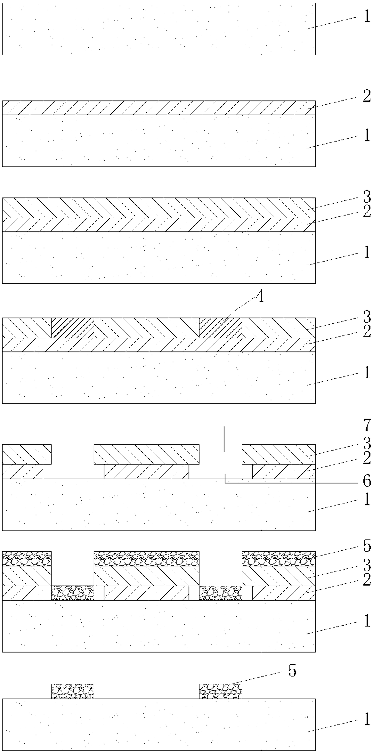 Preparation method of patterned metal layer