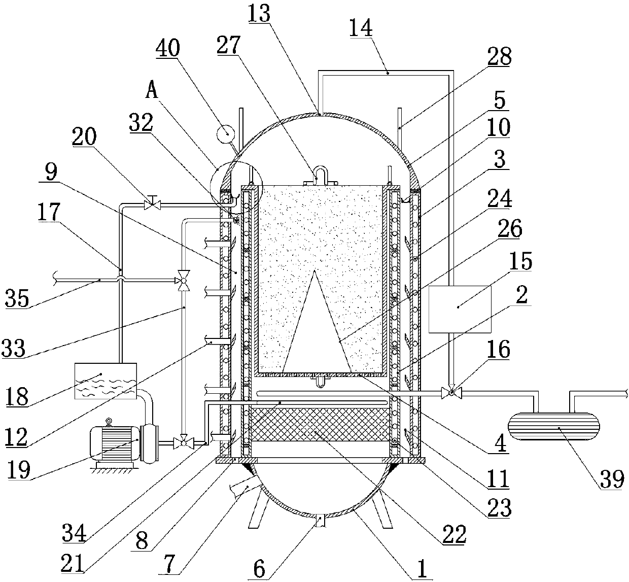 Combined type solid-state distillation device