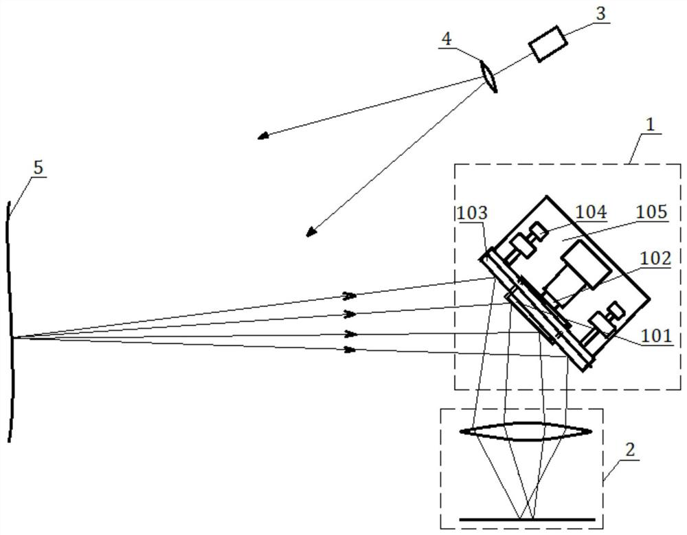 Shearing speckle interference system based on integrated phase shift reflector