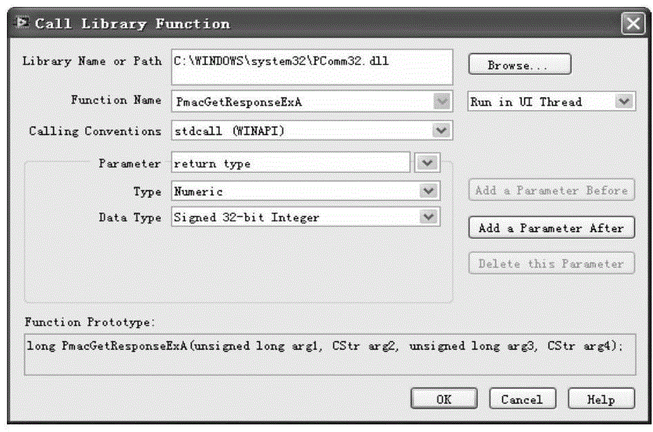 LabVIEW-based dynamic link library calling method