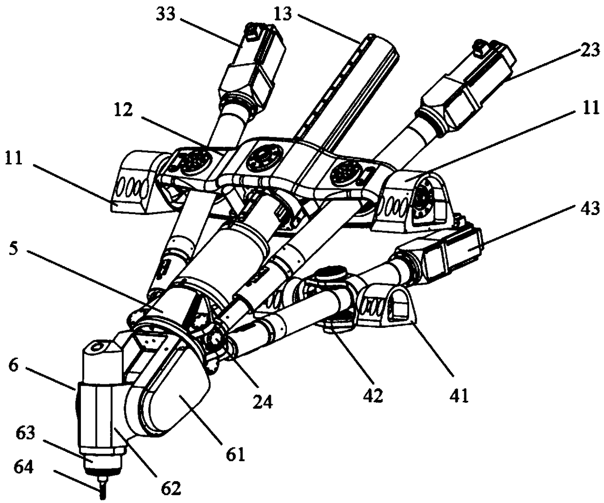 A Direct Error Compensation Technology for Five Degrees of Freedom Hybrid Robot