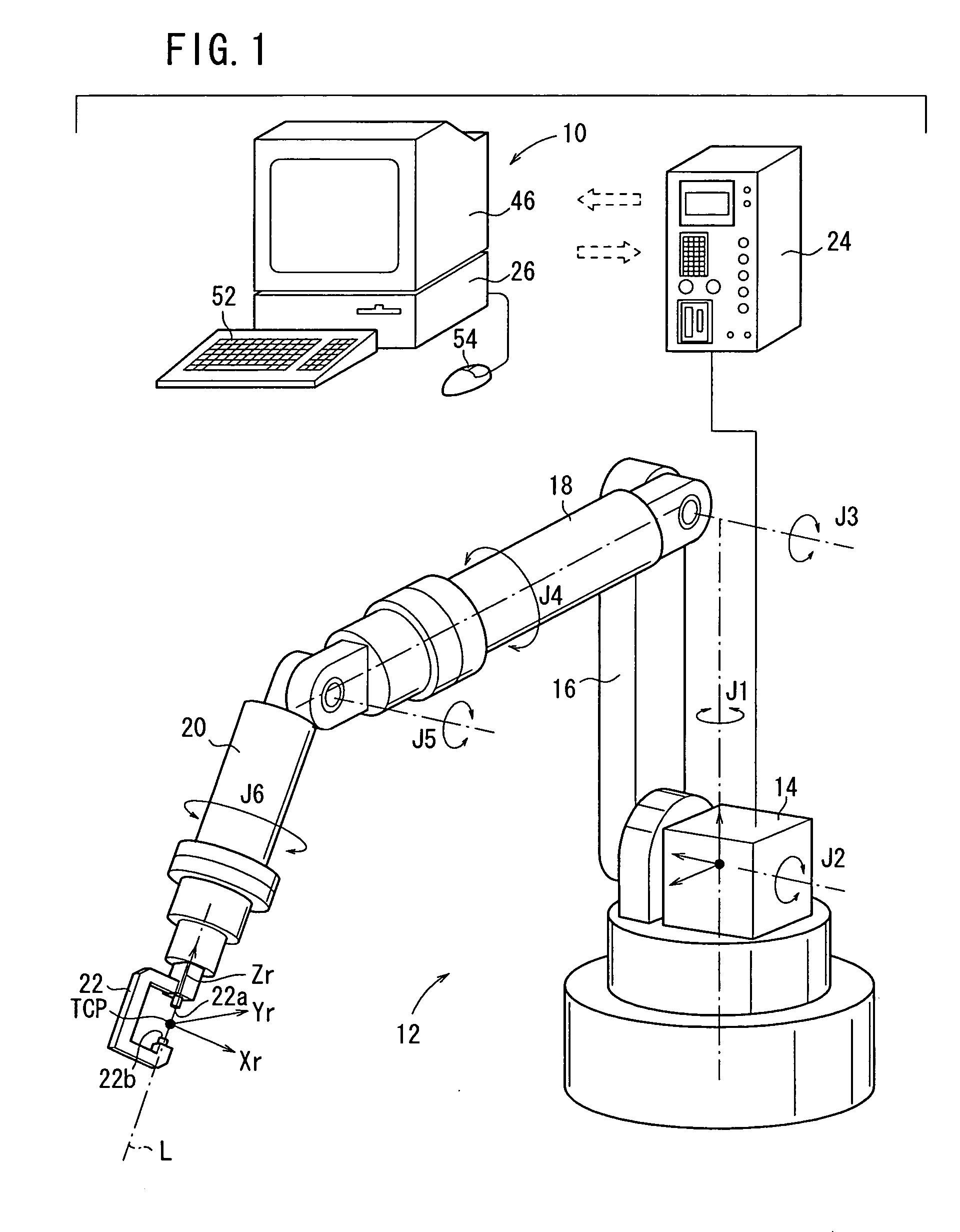 Teaching data preparing method for articulated robot