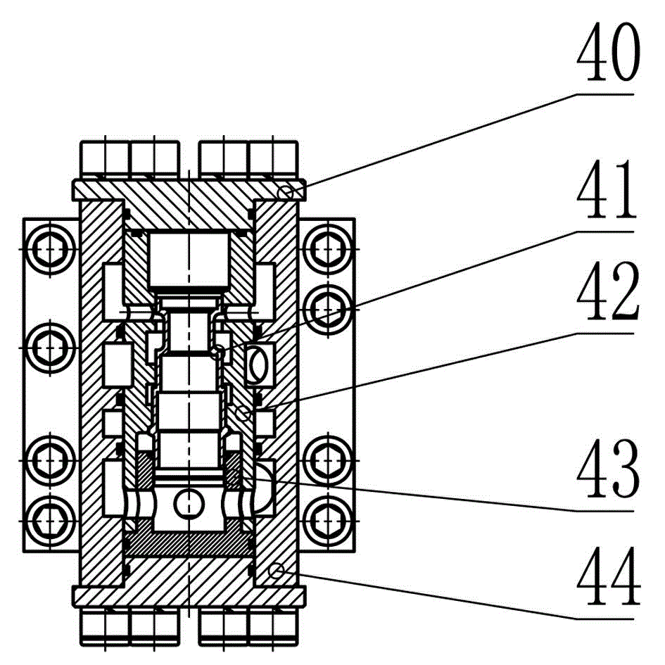 Double-impact integral hydraulic tapping machine