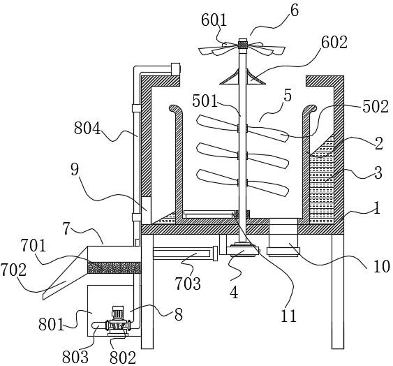 Plastic recycling and cleaning device