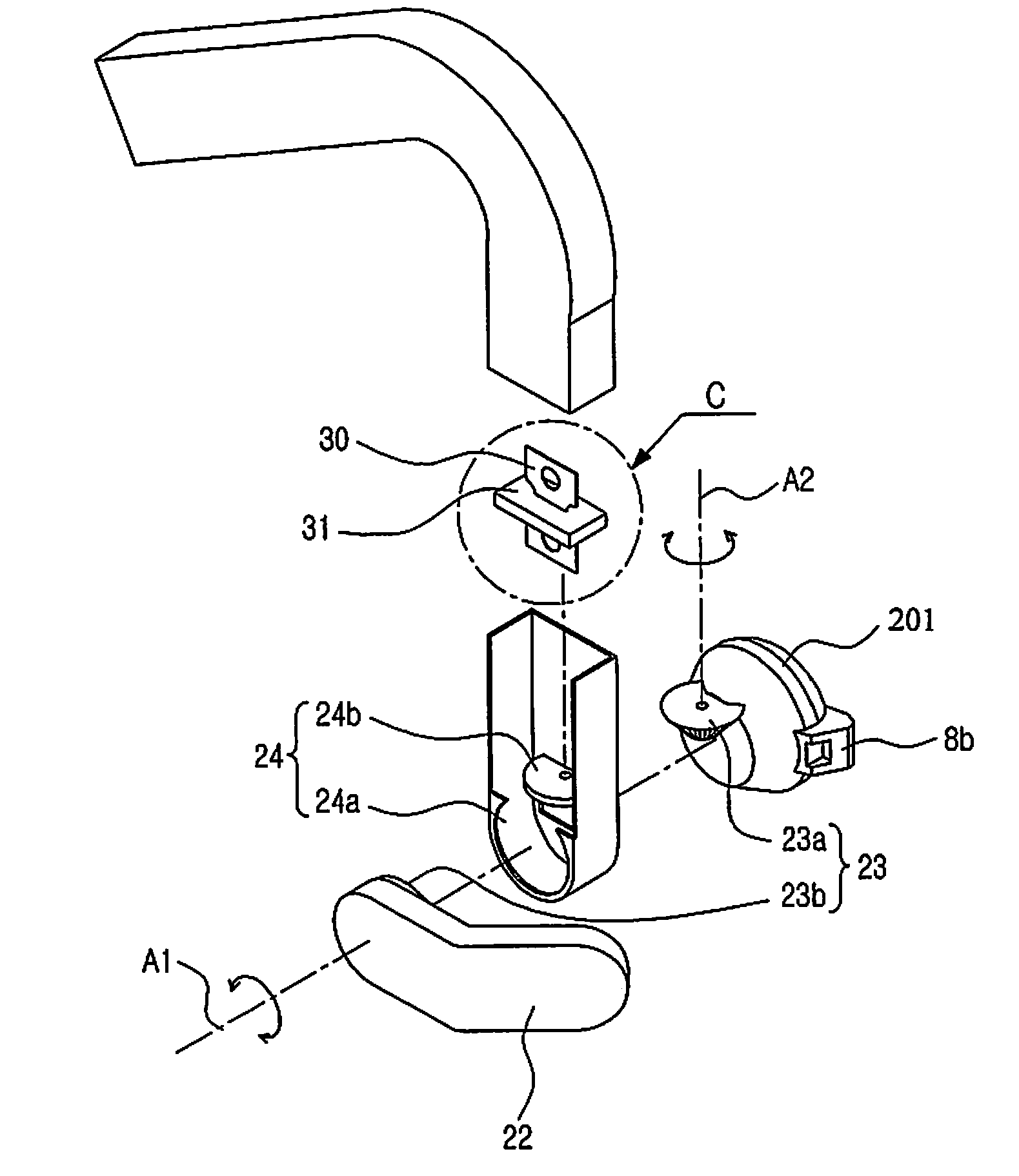 Earphone device having biological information measuring apparatus