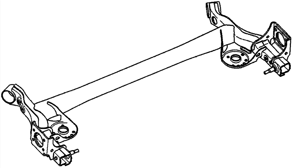 Torsion beam welding assembly structure