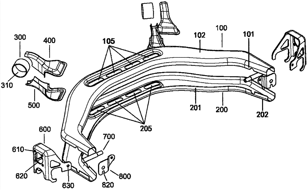 Torsion beam welding assembly structure